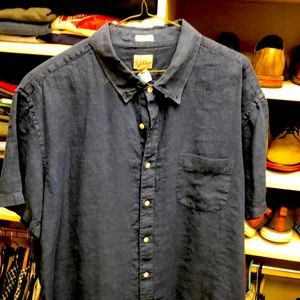 J Crew Short sleeve Irish Linen